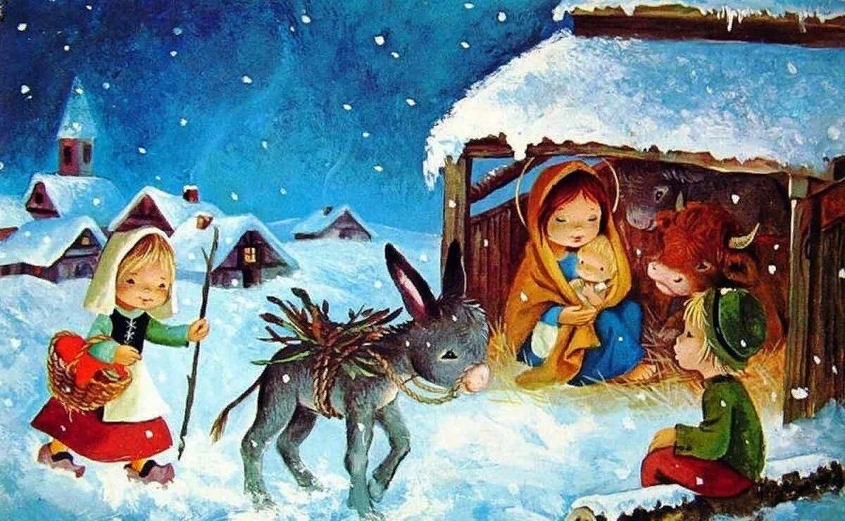 Детям о рождестве. Картины художника золан. Рождество детство. Рождество детство. Рождество христово для детей.
