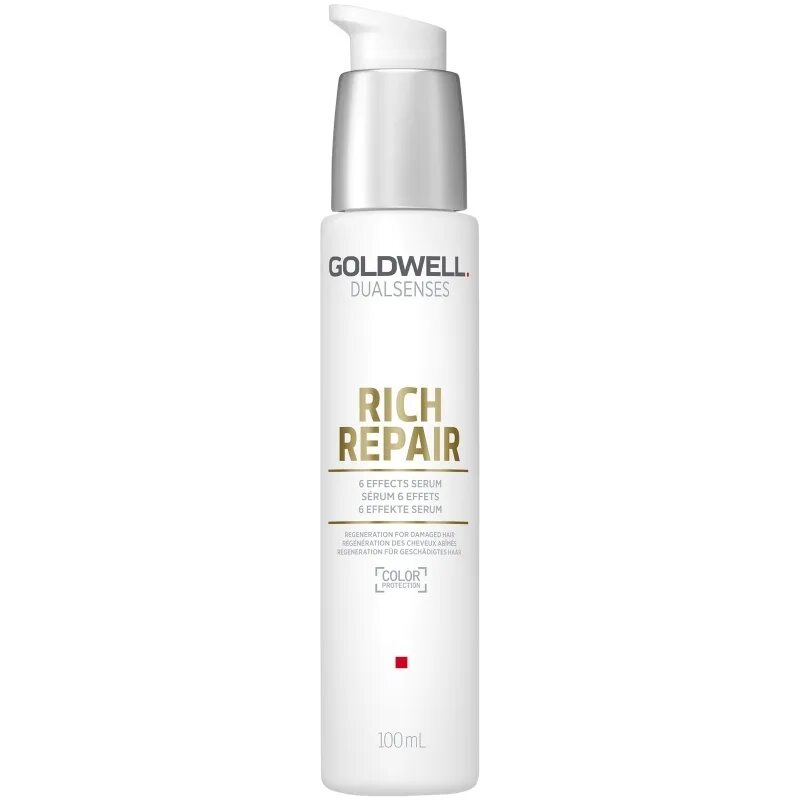 Goldwell. Goldwell Dualsenses just smooth 6 Effects Serum 100 ml. Goldwell Dualsenses Color Extra Rich. Goldwell Dualsenses Color Brilliance Serum Spray. Goldwell Dualsenses Rich Repair 6 Effects Serum.