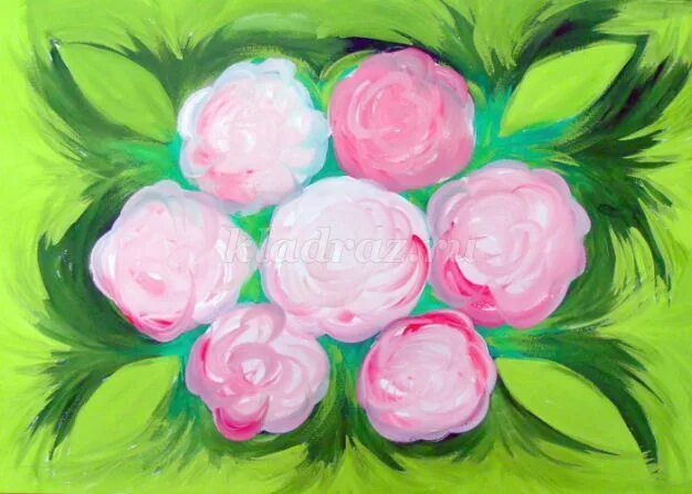 Техника рисования цветка детьми. Рисуем цветы гуашью. Букет гуашью. Букет цветов гуашью для детей. Цветы рисунок гуашью для детей.