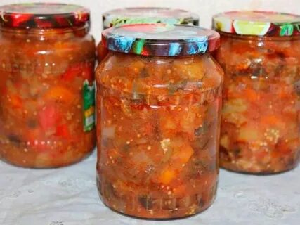 Мясо с овощами на зиму