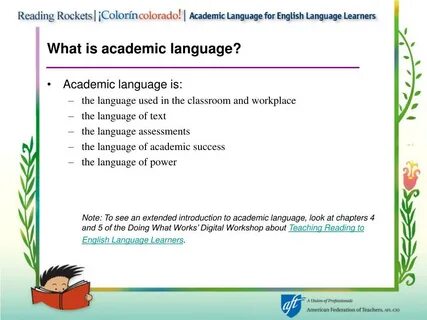 Academic english is