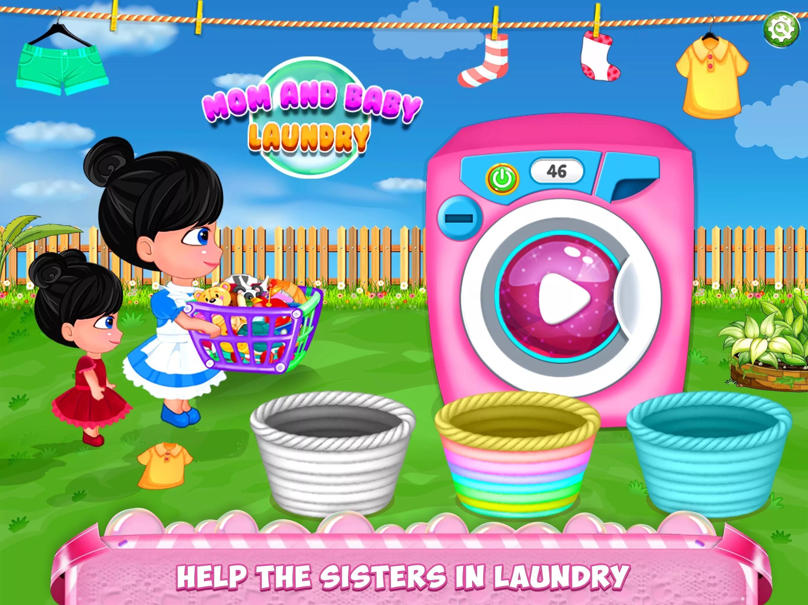 День прачечной. Игра стирка. Laundry Day. Игра стирка для детей. Игры на мамин телефон