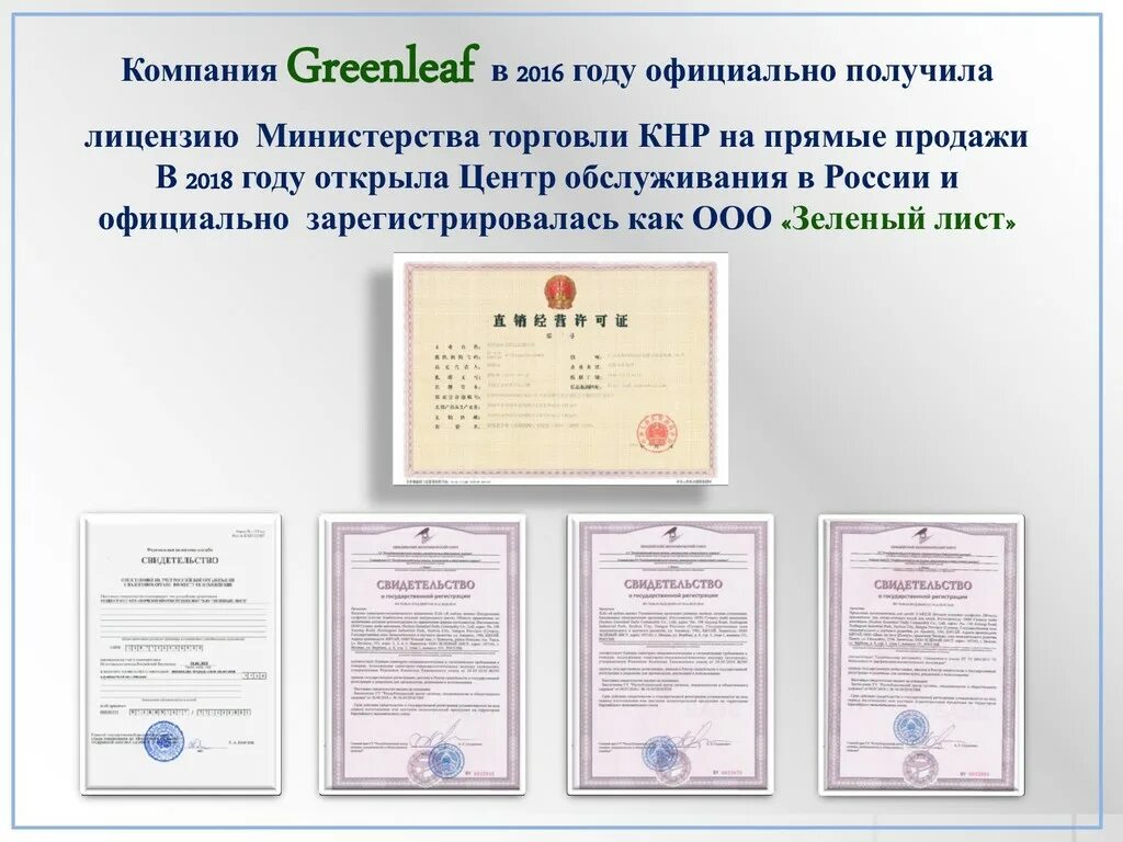 Организации которые официально зарегистрированы