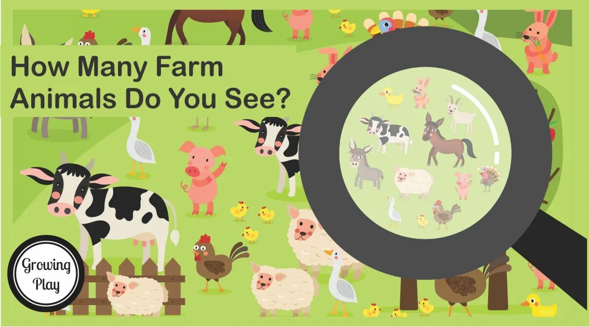 How many animals do you see. Картинка how many animals can you see. How many Farm animals can you see. НОЦ many animals Farm.