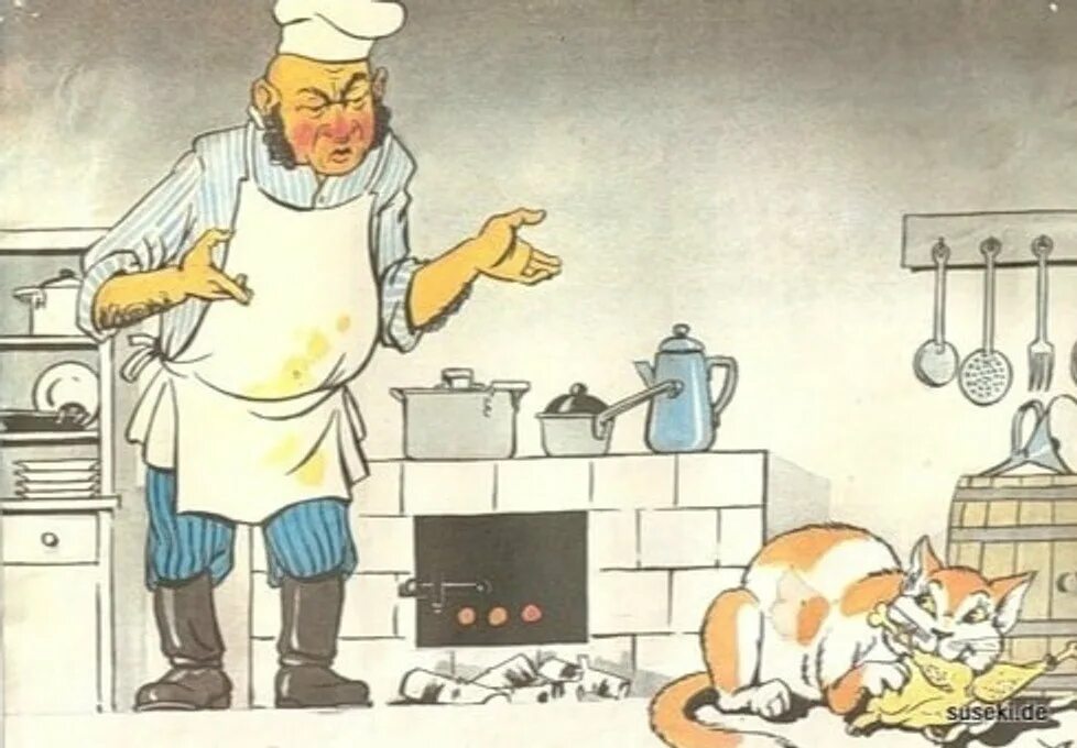 Басня кот и повар читать. Басня кот и повар читать