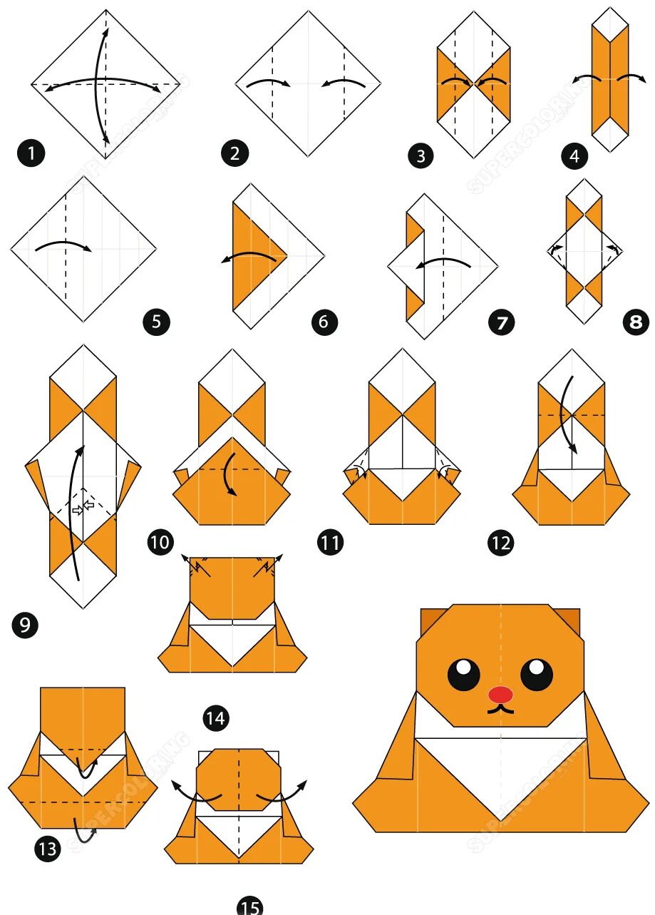 Поделка оригами из бумаги для начинающих пошагово. Оригами животных. Оригами из бумаги животные. Оригами из бумаги живот.