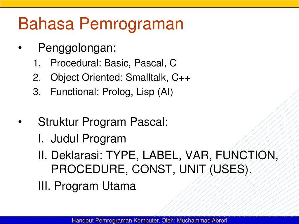 Basic pascal c