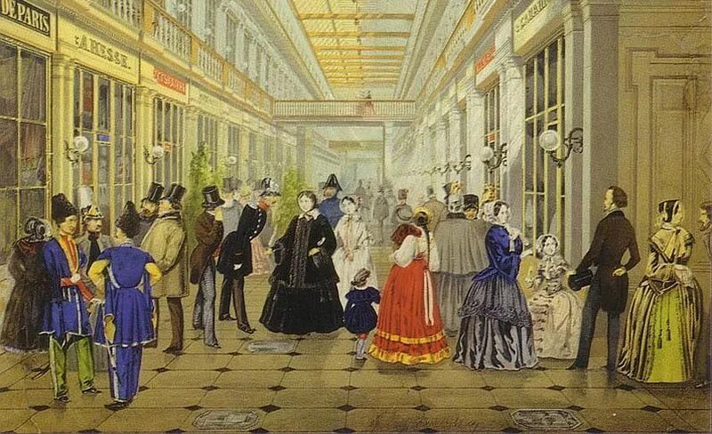 Пассаж на Невском 19 век. Пассажи в Париже 19 век. Пассаж Санкт-Петербург 1848. Пассаж история