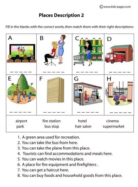 Places in Town задания. Задания по англ на тему город. Задания по английскому на тему город. Места в городе Worksheets.