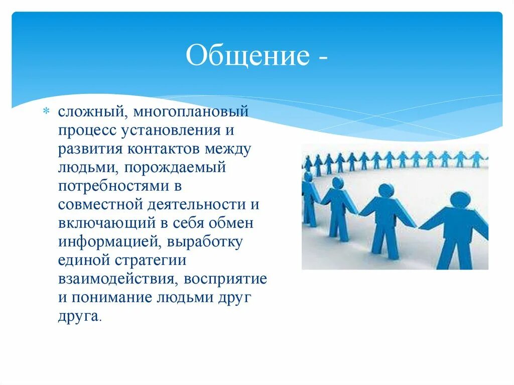 Процесс восприятия друг друга и установление взаимопонимания. Процесс установления и развития контактов между людьми. Установление контакта между людьми. Общение это сложный процесс установления контактов между людьми. Потребность в совместной деятельности.