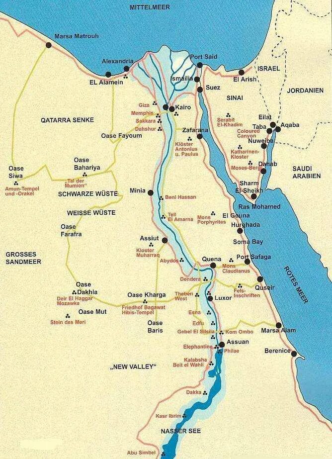 Карта Египта Хургада и Шарм-Эль-Шейх. Египет карта Египта. Каир на карте Египта. Курортные города Египта на карте.