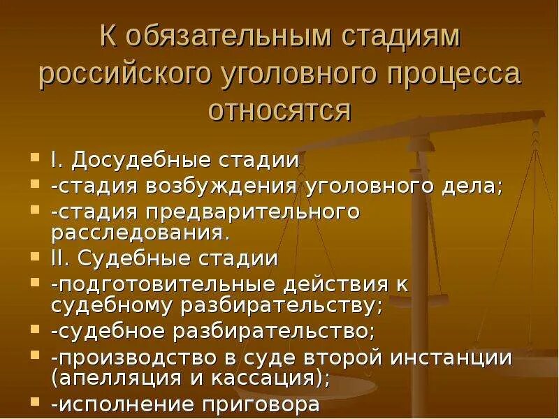 18 упк рф. Стадии возбуждения уголовного дела. Обязательные и факультативные стадии уголовного процесса. Уголовно-процессуальное право. Стадии уголовного судопроизводства.