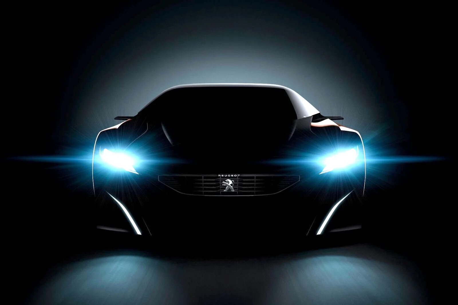 Peugeot Onyx Concept. Фары автомобиля. Автомобиль в темноте. Фары в темноте. Фары черной машины