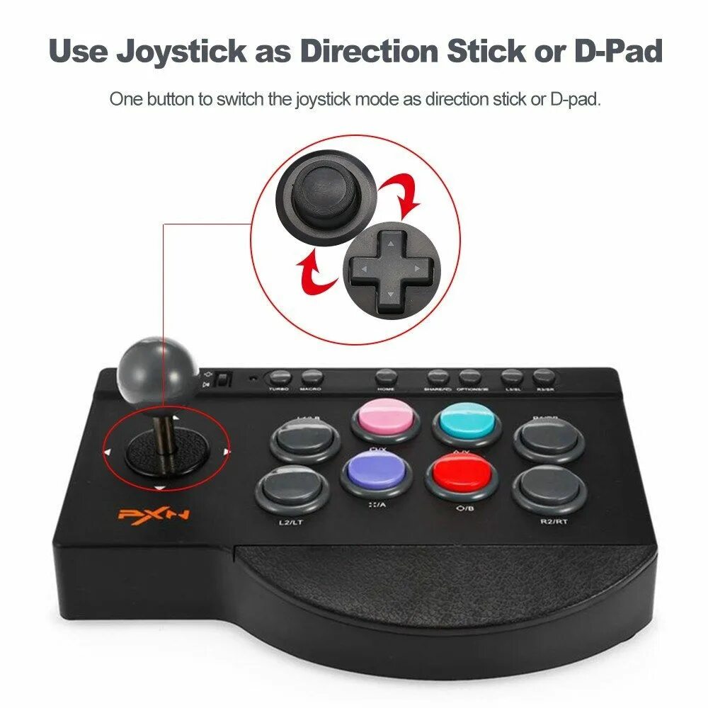 Аркадный стик PXN-0082. PXN Gamepad Arcade. Джойстик с шариком. Arcade Controller.