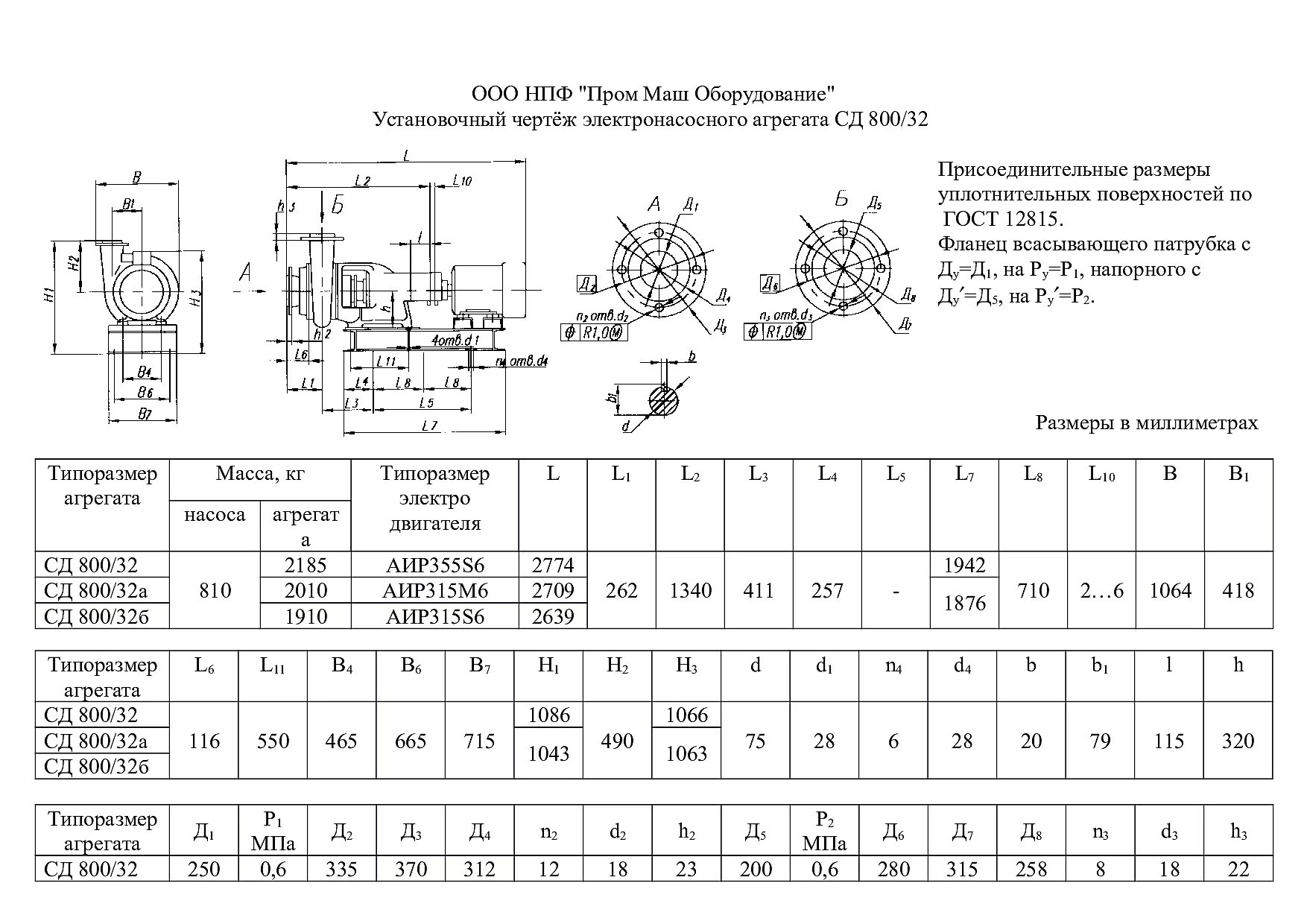 Технические сд. Насос 1сд 2400/75 габаритный чертеж. Технические характеристики насосного агрегата СД 800-32а. Габаритный чертеж насоса СД 800/32. Насос СД 250 22.5 технические характеристики.