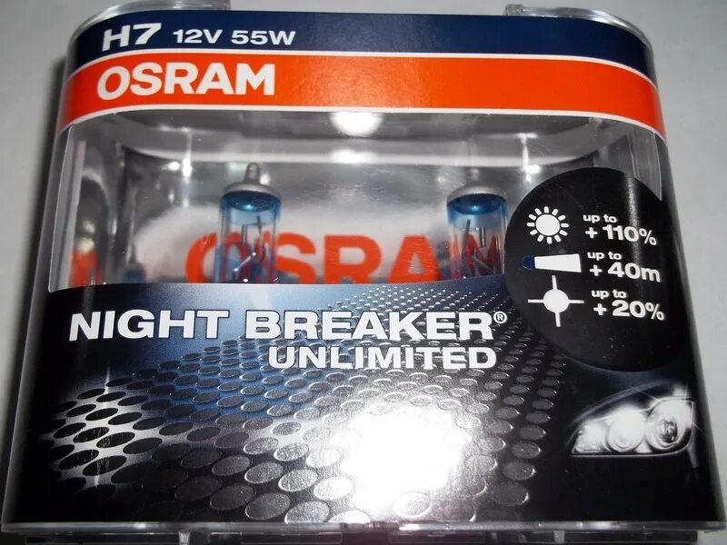 Лампа h7 Osram Night Breaker Unlimited. Лампы Osram h4 Night Breaker +110. Лампы Осрам н7 Night Breaker Unlimited. Лампа н7 Осрам Найт брекер.