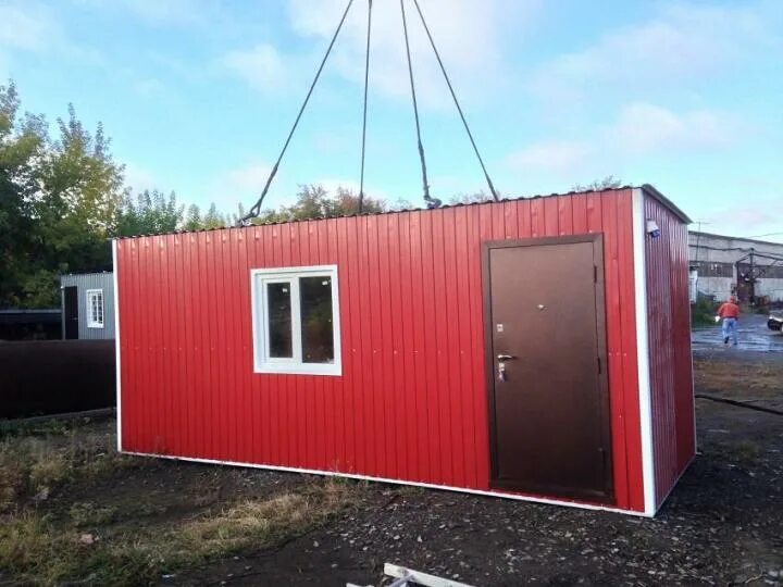 Бытовка из сэндвич панелей 6х2. Блок контейнер бк-011 3,00х2,45,. 5 2. Жилые будки. Жилые будки.