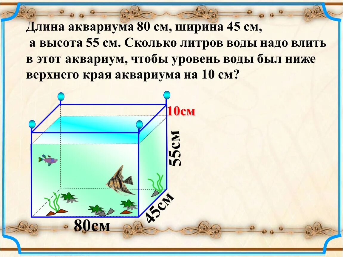 Аквариум длина ширина высота. Аквариум 80 см длина. Ширина длина аквариума. Объем аквариума в литрах.