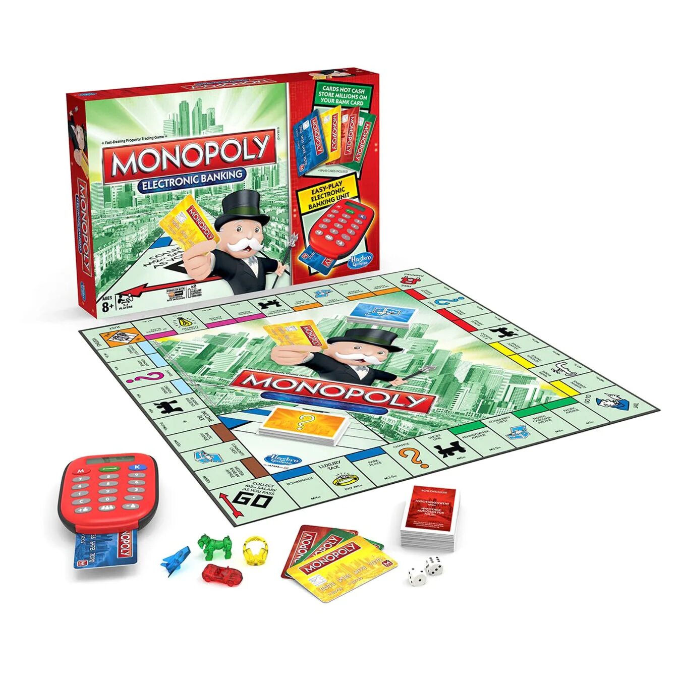 Игра монополия обновленная. Настольная игра hasbro монополия с банковскими картами. монополия с банковскими карточками hasbro. monopoly с банковскими картами игра от хасбро. настольная игра monopoly с банковскими картами (обновленная).
