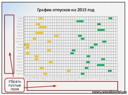 Шаблон график отпусков на год
