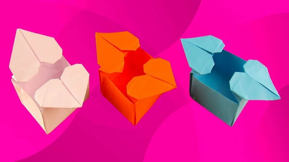Включи оригами сделать. Оригами коробочка. Оригами коробочка сердечко. Оригами из бумаги коробочка сердечко. Валентинка оригами коробочка.