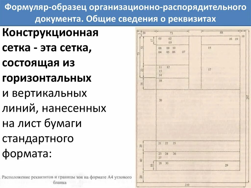 Формуляр образец реквизиты