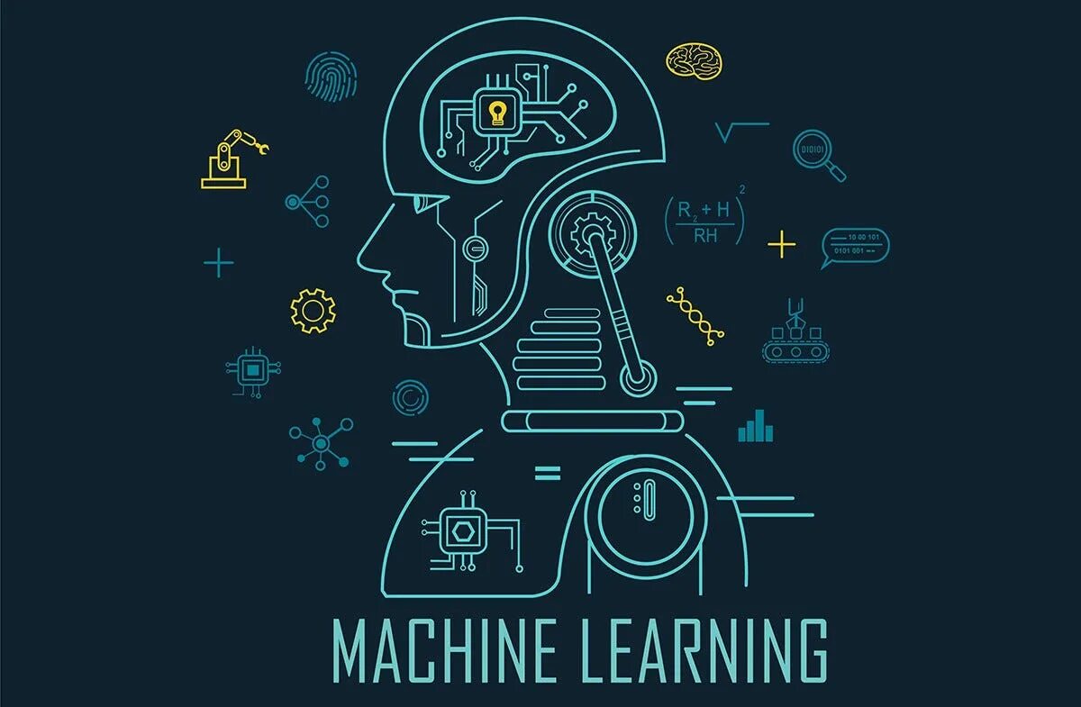 Обучение основам искусственного интеллекта. Машинное обучение. машинное обучение (machine learning). машинное обучение ии. машинное обучение иллюстрация.