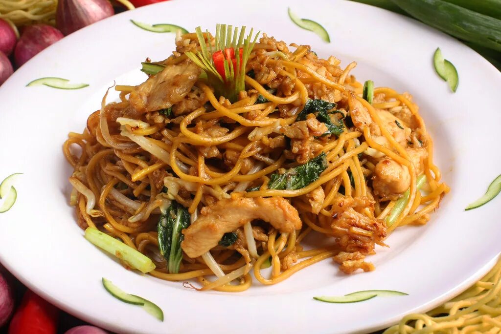 Фрайд Нудлз. Chicken Fried Noodle. Braised Noodles. Noodles with Chicken.