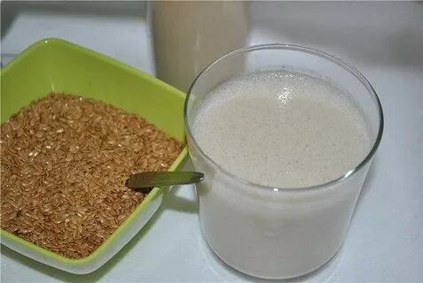 Льняная мука с кефиром