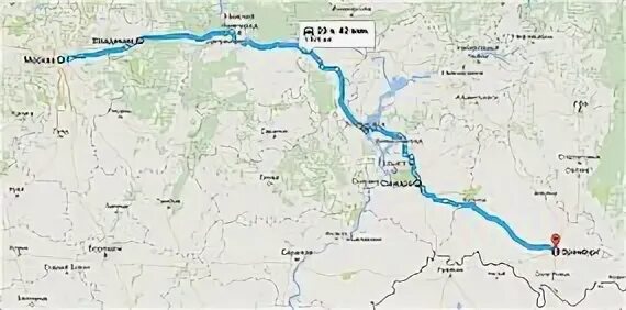 Самара оренбург расстояние на машине