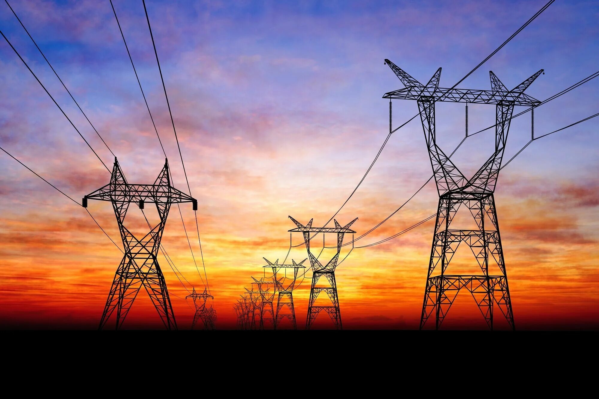 Высоковольтные столбы. Воздушные линии электропередач. Electricity grid. Линии лэп. Электричество фон.