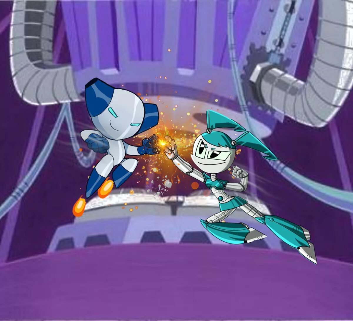 Робот малыш. Робот Дженни XJ-9. Робот Дженни Robotboy. Teenage Robot Роботбой.