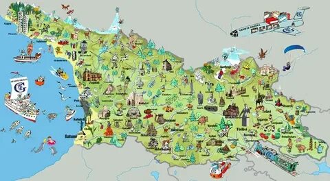 Карта грузии 2024