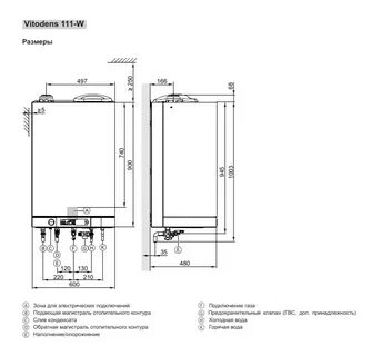 Котел viessmann vitopend 100 подключение
