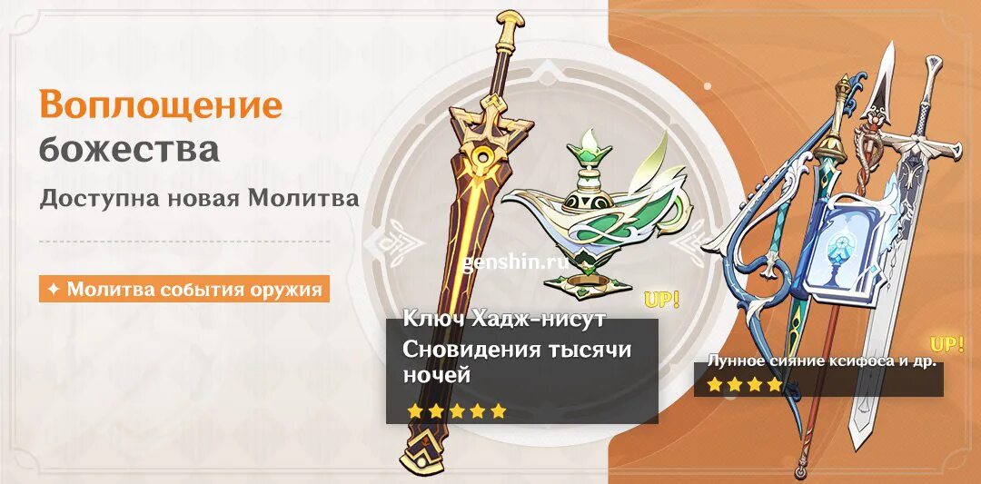 Genshin баннеры 2025