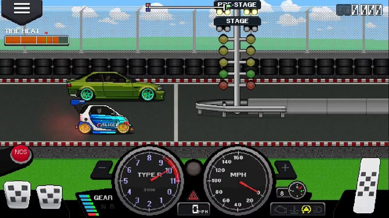 Pixel car racing