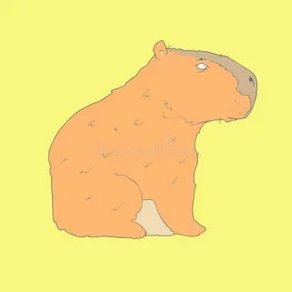 Как можно нарисовать капибару