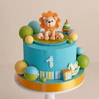 Детский торт лев