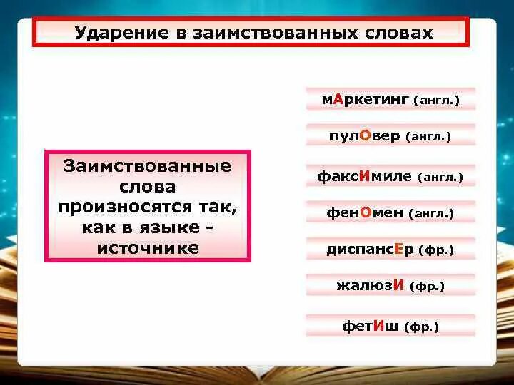 Оседлый ударение. Заимствованные слова с ударением. Ударение в заимствованных словах. Ударения в заимствованных иностранных словах. Ударение в иностранных словах.