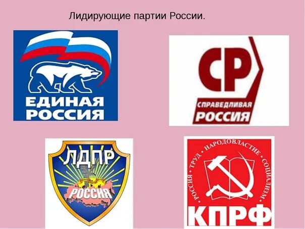 Ведущие партии россии