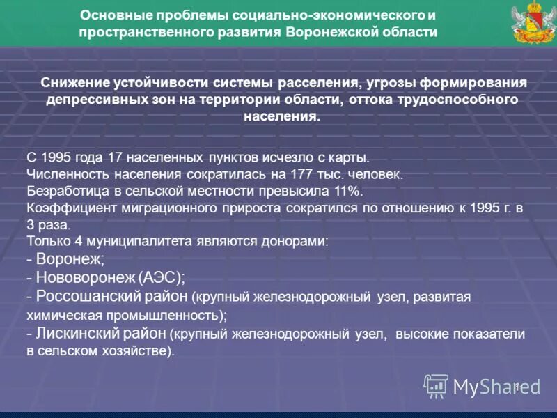 социально-экономическое развитие воронежской области. социально-экономические проблемы. задачи экономического развития в воронеже. пространственное развитие воронежской области. задачи социальной профилактики.