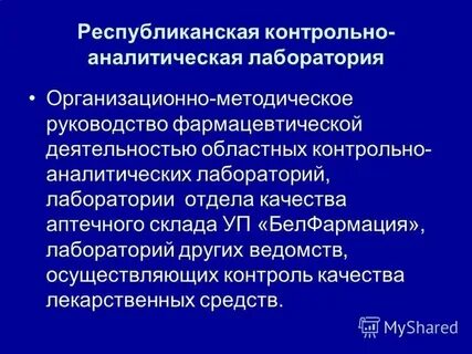 Контрольно аналитическая система