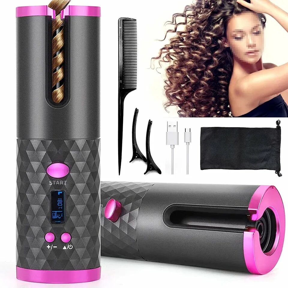 Automatic curler. Enchen Cordless Automatic hair Curler e4. Automatic hair Curling Iron. Cordless Curling Iron. Cordless Automatic Curler комплект и способы.