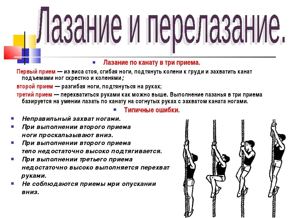 Какие мышцы развиваются при лазании по канату. Способы лазания по канату. лазание по канату техника выполнения. лазанье по канату в три приёма. лазанье по канату по физкультуре.