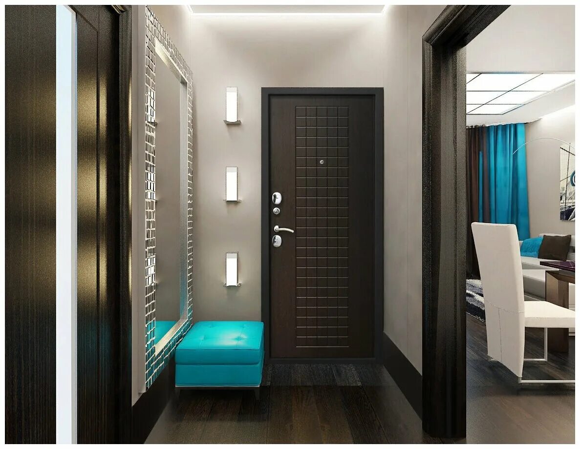 коридор с дверями венге. темные двери в интерьере. двери венге в интерьере квартиры. интерьер квартиры с темными дверями. темный плинтус в интерьере.