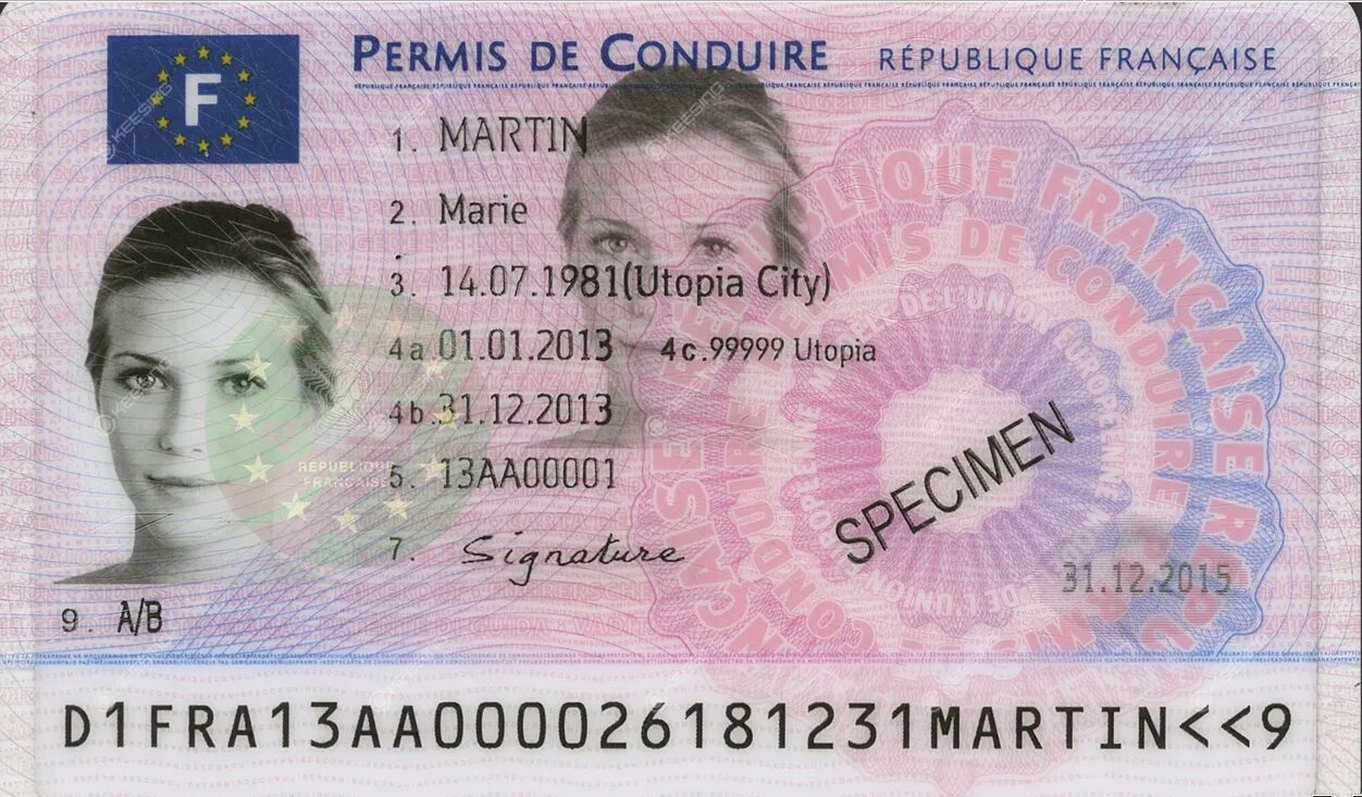 Drive french. French Driver License.