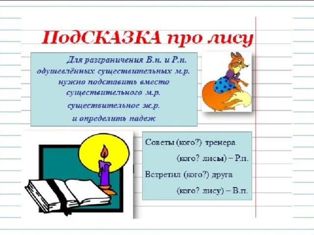 Как отличить родительный падеж от винительного падежа. Как различить винительный падеж и родительный падеж. Различие родительного и винительного падежа 4 класс. Родительный и винительный падеж как отличить. Рыжая лисица падеж