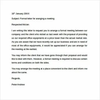 Simple letter
