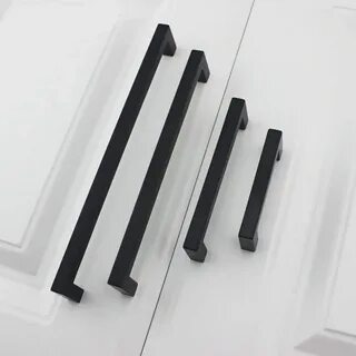 Ручки мебельные черные матовые