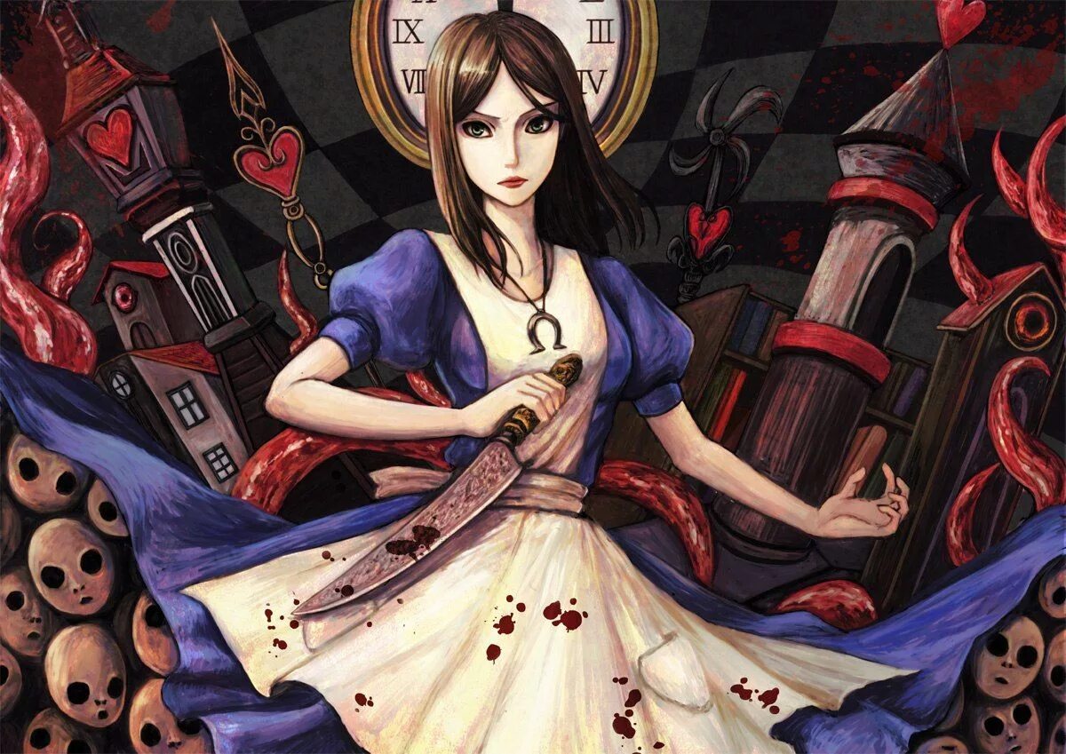 Алиса лидделл american mcgee's alice. Алиса лидделл alice madness returns аниме. Элис арт. Элис арт. Алиса в стране кошмаров алиса лидделл.